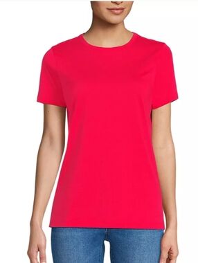 Lands' End Classic Red Crewneck Tee